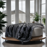 Faux Fur Throw Blanket Super Soft and Cozy Plush Blanket for Bed and Couch, All Season Blanket for Home Decor