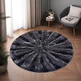 Faux Fur Round Rugs for Bedroom Decor Fluffy Area Rugs for Living Room, Washable Rug Decor