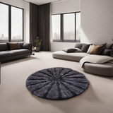 Faux Fur Round Rugs for Bedroom Decor Fluffy Area Rugs for Living Room, Washable Rug Decor