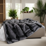 Faux Fur Throw Blanket Super Soft and Cozy Plush Blanket for Bed and Couch, All Season Blanket for Home Decor