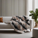 Faux Fur Throw Blanket Super Soft and Cozy Plush Blanket for Bed and Couch, All Season Blanket for Home Decor