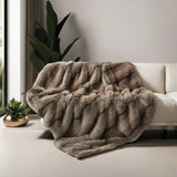 inchgrass Faux Fur Throw Blanket, Super Soft and Cozy Plush Blanket for Bed and Couch, All Season Blanket for Home Decor