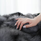 Faux Fur Throw Blanket Super Soft and Cozy Plush Blanket for Bed and Couch, All Season Blanket for Home Decor