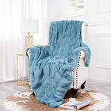 Inchgrass Luxury Faux Fur Throw Blanket for Couch Bedding Decoration Room Sofa