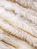 Inchgrass luxury faux fur  blanket, white fox hair dyed with brown tip,super warm, plush, elegant, fluffy sofa, sofa and bed decoration blanket scarf, 150X200cm