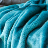 Ingrass Faux Fur Blanket Fifth Avenue Fifth Avenue Manhattan New York United States Tiffany Blue Luxury Style Faux Fur Blanket, Super Soft and Comfortable 150X200CM