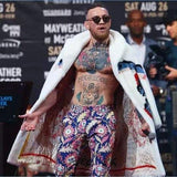 UFC Conor Conor McGrace champion debuts the same style of Western dragon faux fur arrogant domineering coat