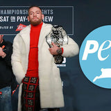 UFC mouth gun conor Conor McGrace the same style of imitation fur domineering jacket arrogant atmosphere fur trench coat