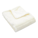 inchgrass Luxury Faux Mink Fur Throw Blanket Decoration for Couch Sofa Decor Bedding Room